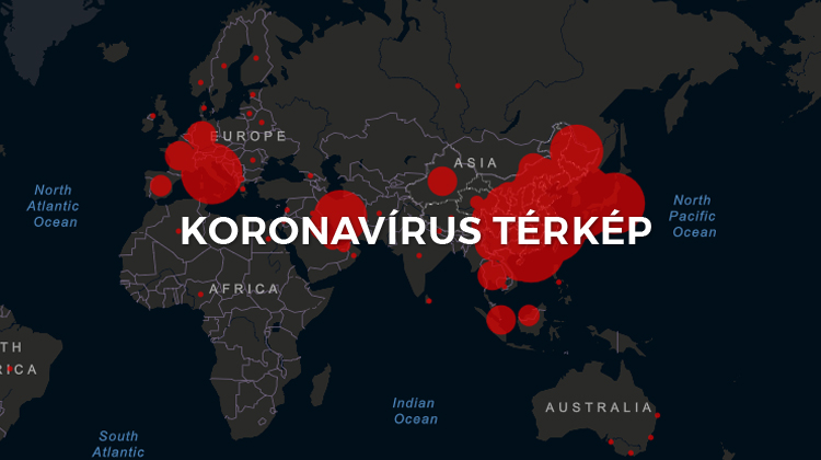 Koronavírus térkép
